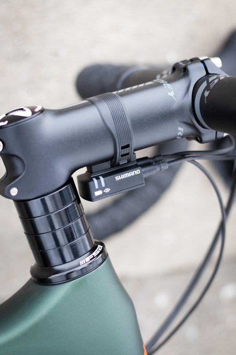 close up photo of bike equipment